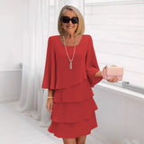 Maria – Elegante midi-jurk met ruffles