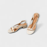 Evelyn - Elegante Platte Sandalen Minna met Verfijnd Afwerking