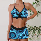 Linda | Bikiniset met Bloemenprint en Boyshort