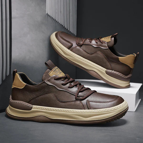 Leren Schoenen met Hoge Zool