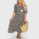 Blythea – Casual, gelaagd midi-jurk
