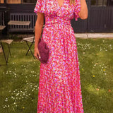 Elis – Lange, luchtige jurk met bloemenprint