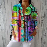 Bernadete - Artistieke Bloemenblouse