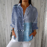 Denise - Blouse met Zeeprint