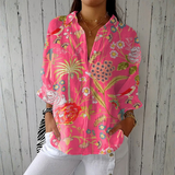 Joana - Blouse met tropisch bloemenpatroon