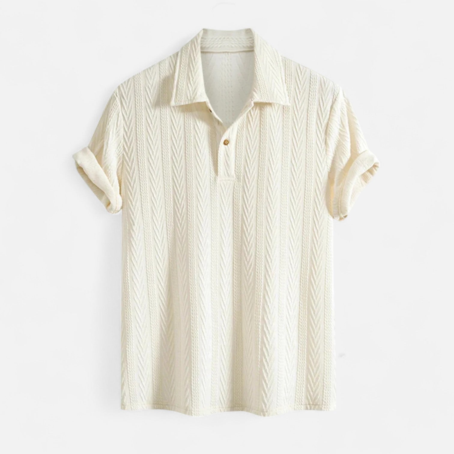 Polo Shirt - Jacquard Knit Collar
