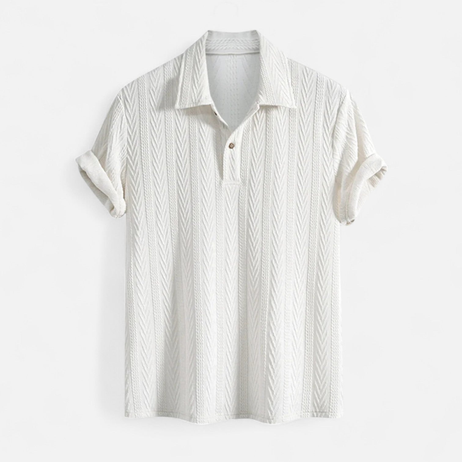 Polo Shirt - Jacquard Knit Collar