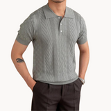Polo - Gemêleerd Textuur Jacquard