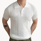 Polo - Gemêleerd Textuur Jacquard