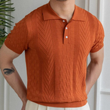 Polo - Gemêleerd Textuur Jacquard