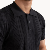 Polo - Gemêleerd Textuur Jacquard