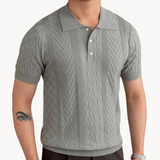 Polo - Gemêleerd Textuur Jacquard