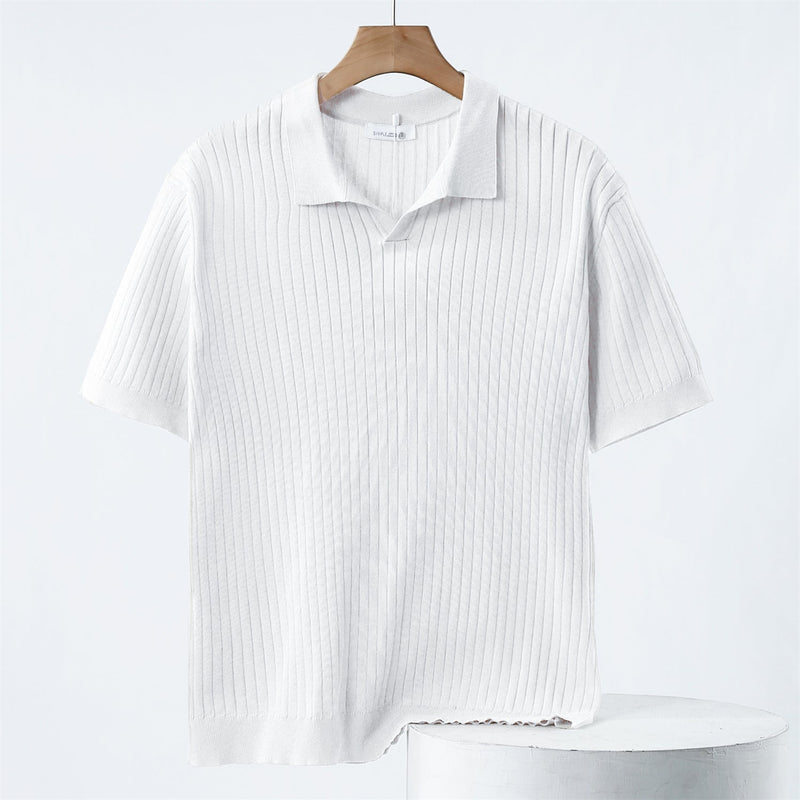 Polo Shirt - Gebreid met Stretch