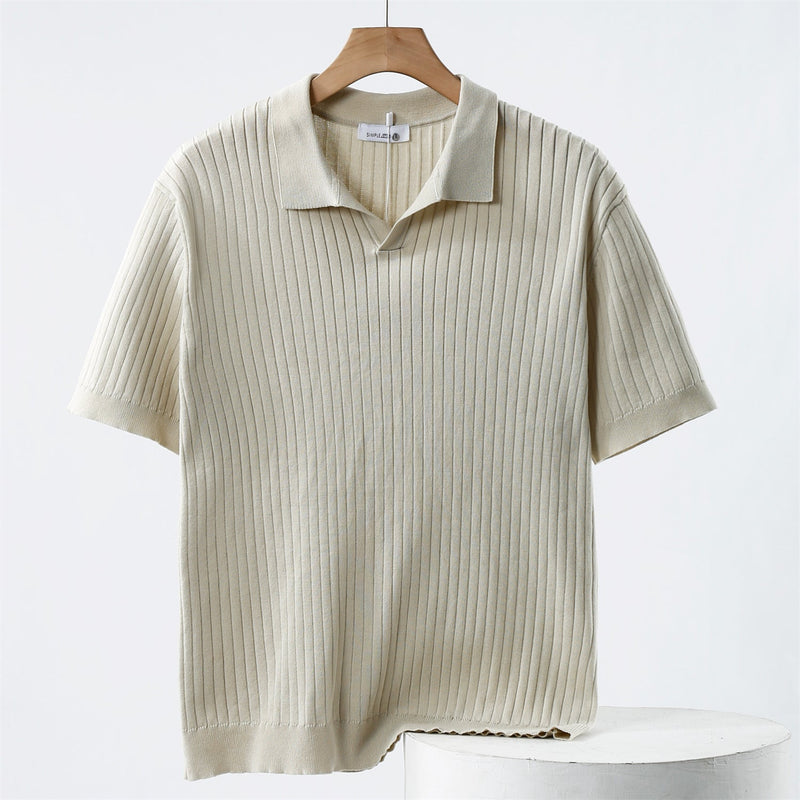 Polo Shirt - Gebreid met Stretch