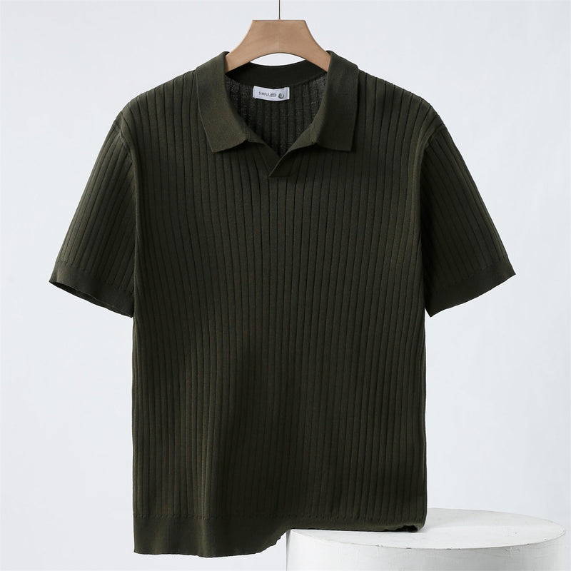 Polo Shirt - Gebreid met Stretch