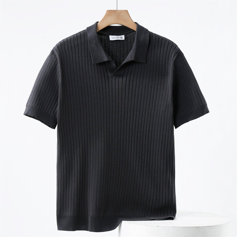 Polo Shirt - Gebreid met Stretch