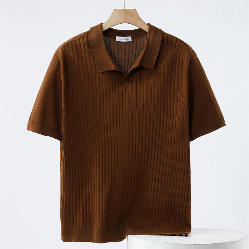 Polo Shirt - Gebreid met Stretch