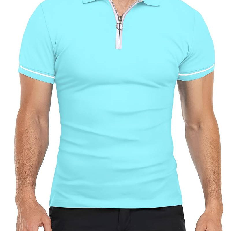 Polo Shirt - Kraag met Rits Ademend