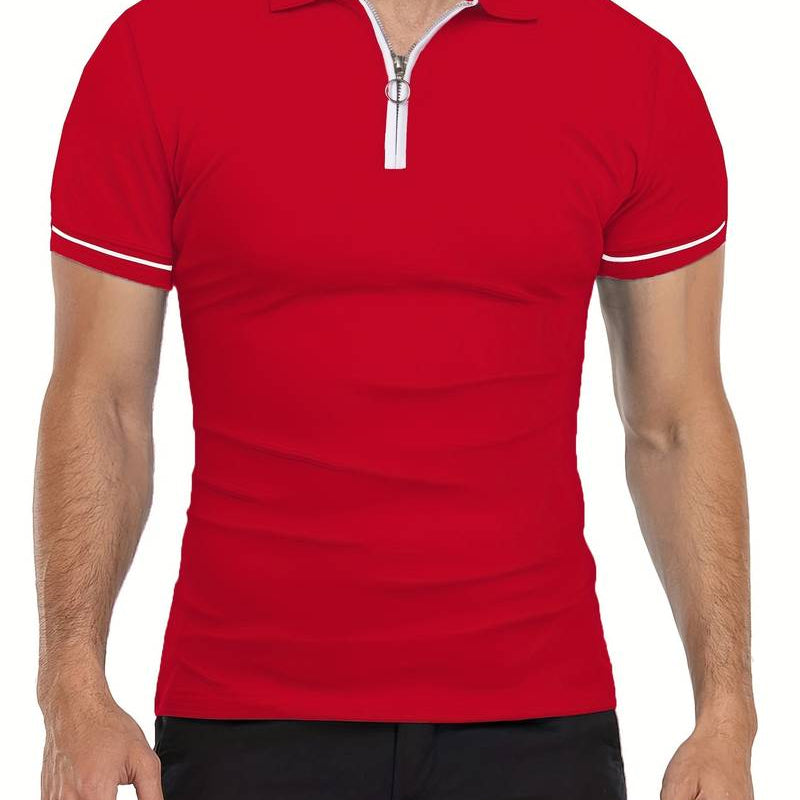 Polo Shirt - Kraag met Rits Ademend