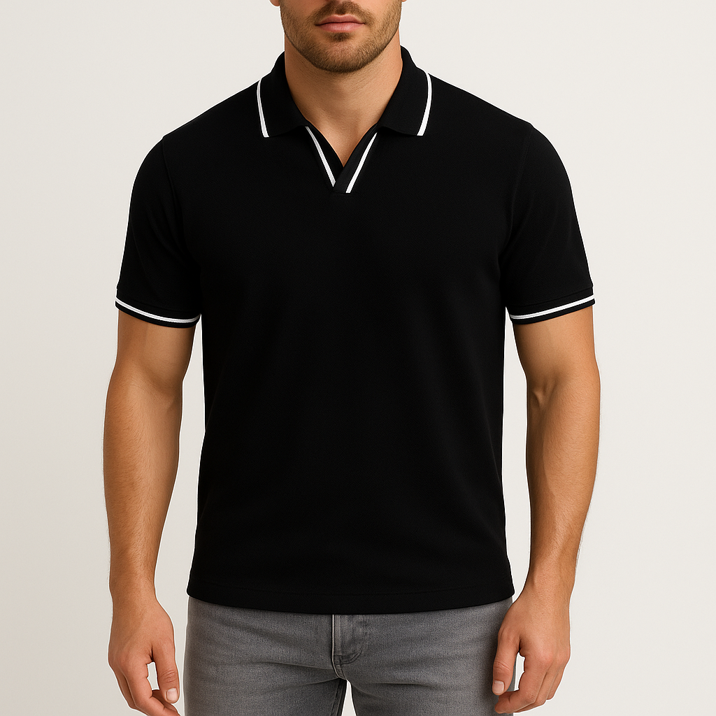 Polo Shirt - Contrasterende Afwerking