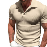 Polo in Polyester Mélange - Zip