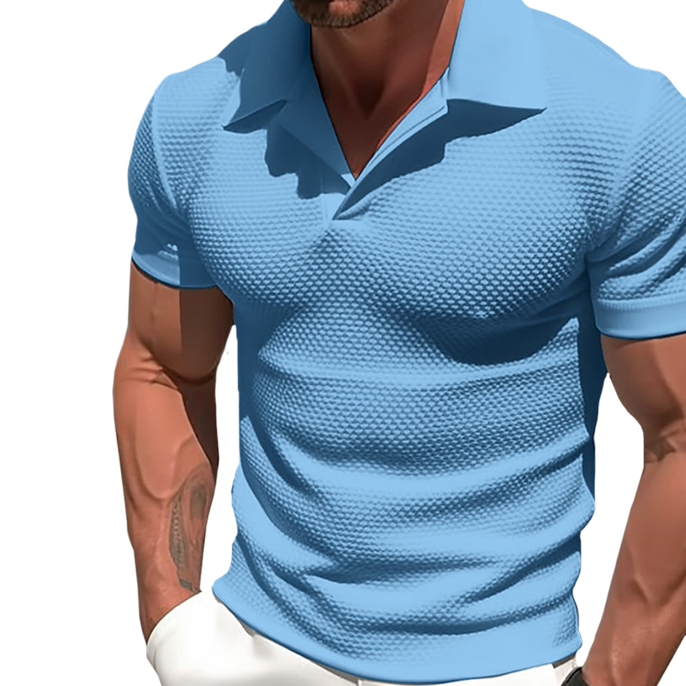 Polo in Polyester Mélange - Zip