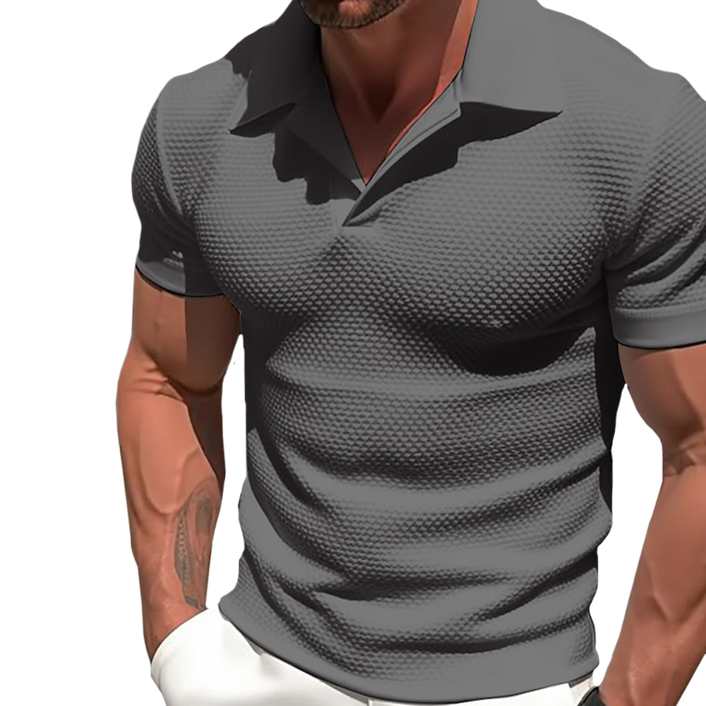 Polo in Polyester Mélange - Zip