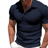 Polo in Polyester Mélange - Zip