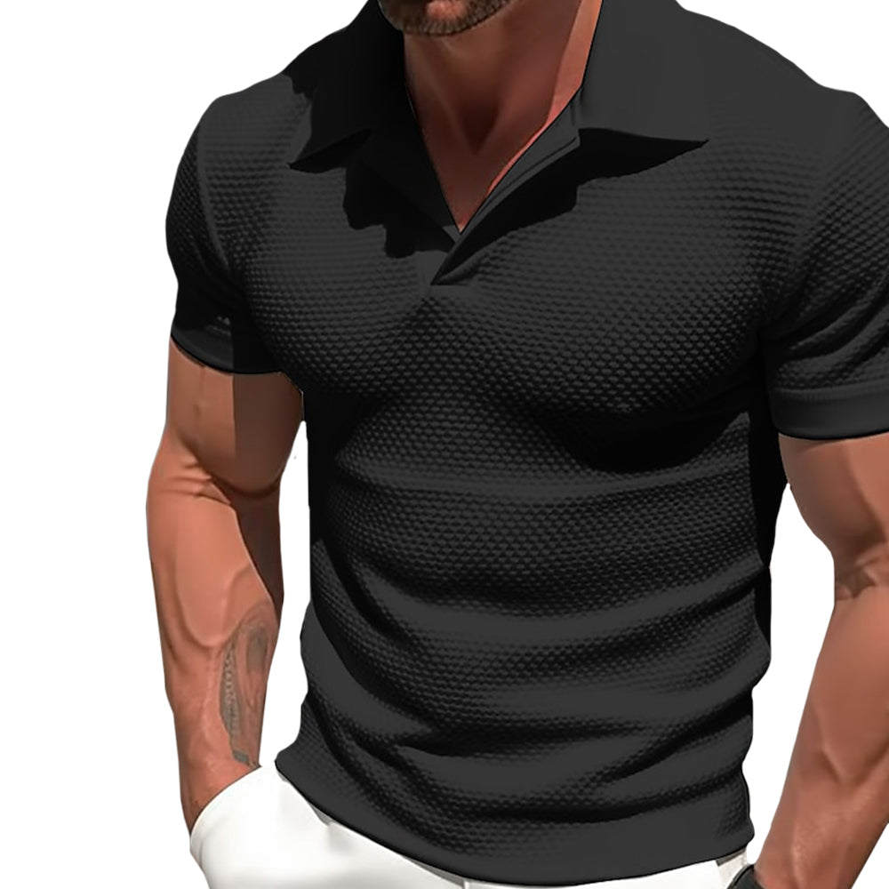 Polo in Polyester Mélange - Zip