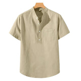 Polyester Mix Shirt - Hoge Kraag