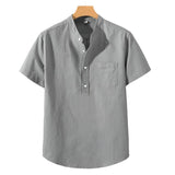 Polyester Mix Shirt - Hoge Kraag