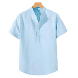 Polyester Mix Shirt - Hoge Kraag
