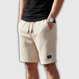 Vincent | Korte Geplooide Broek met Elastische Taille
