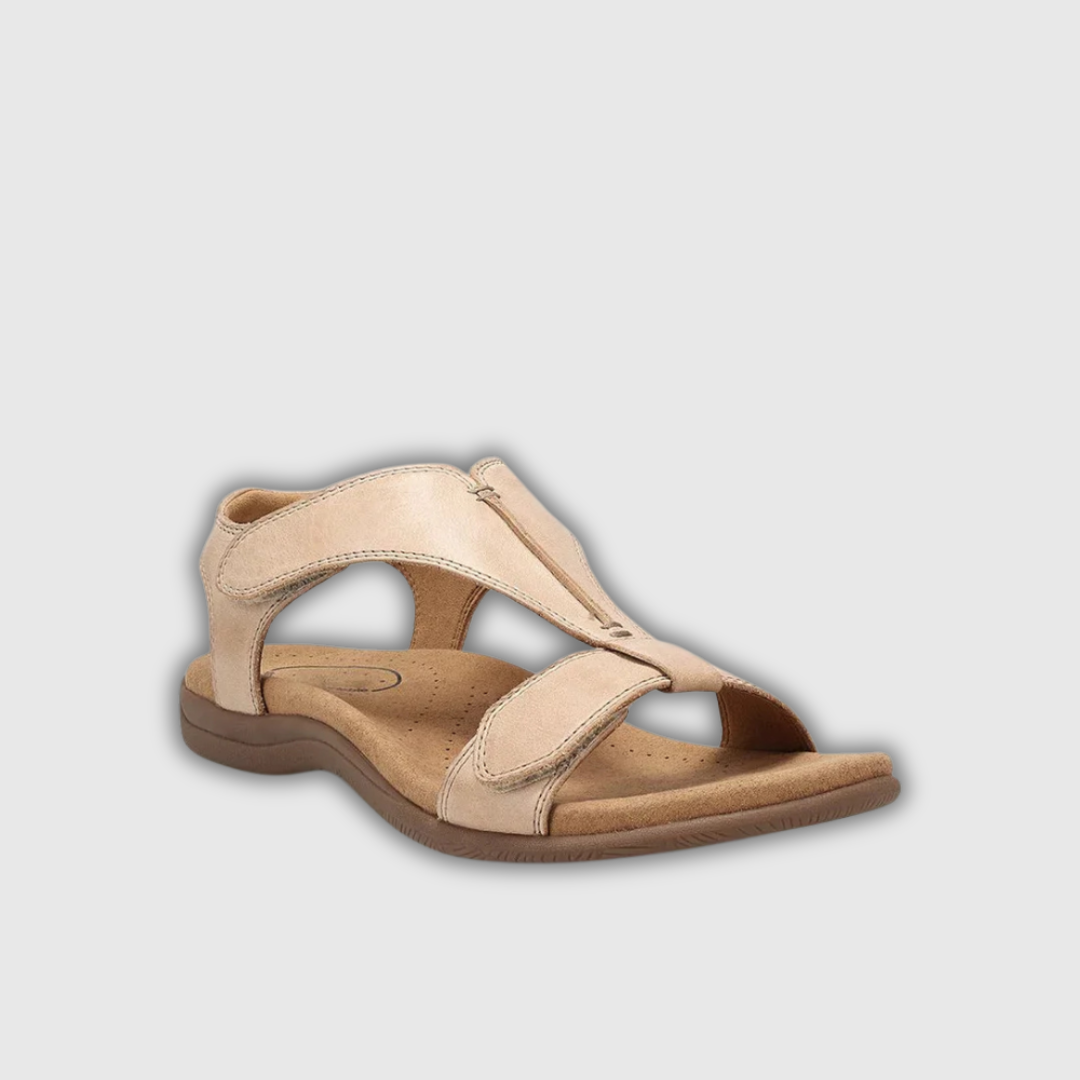 Lara | Leren sandalen met verstelbare sluiting en anatomisch voetbed