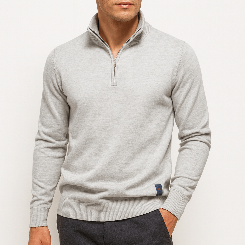 Sweater met Rits - Slim Fit