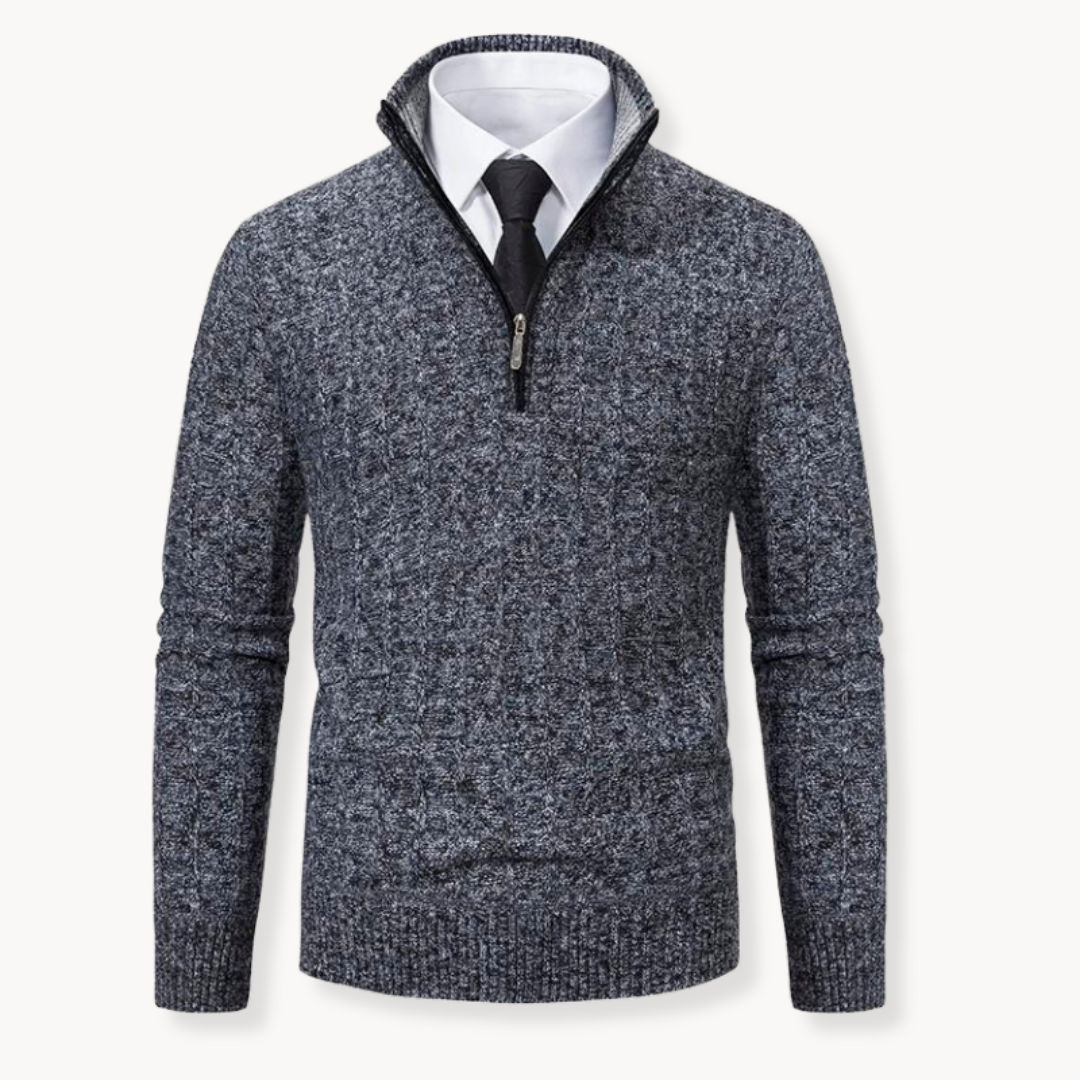 João - Gebreide Zip-Up Prestatietechniek