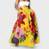 Ysolda - Schicker Hochtaillierter Floralprint-Rok