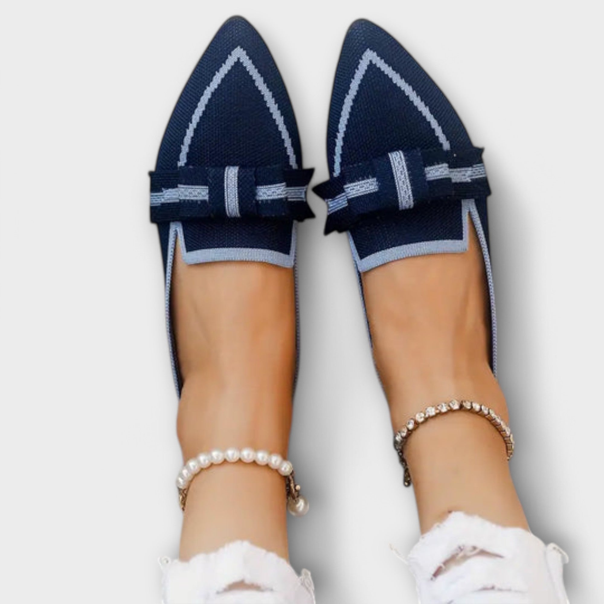 Platte Dameschoenen met Geknoopt Ontwerp