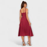 Hoop - Rüschentop Jurk met Splitdetail