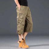 Katoenen Lange Cargo Shorts