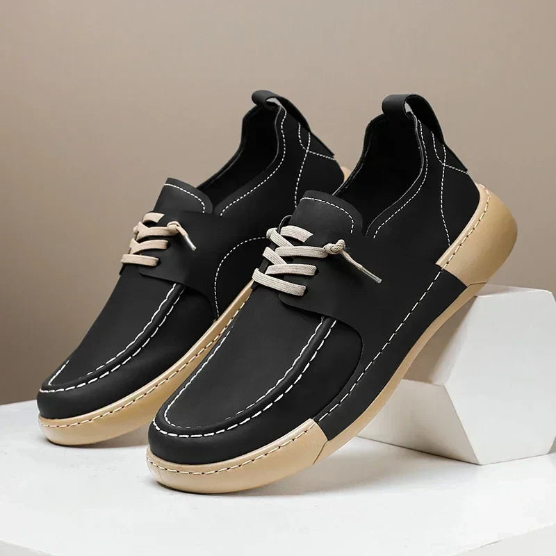 Klassieke Italiaanse Leren Sneakers