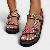 Zomer Flache Dames Sandalen van Henneptouw