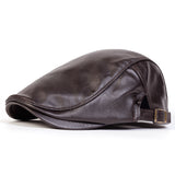 Leren Chauffeurspet