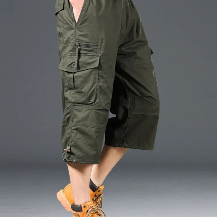 Katoenen Lange Cargo Shorts
