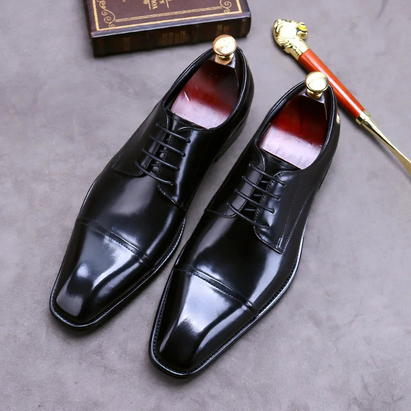 Chique Leren Kantoor Schoenen