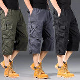 Katoenen Lange Cargo Shorts