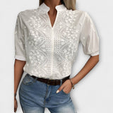Élise - Blouse met Borduurwerk