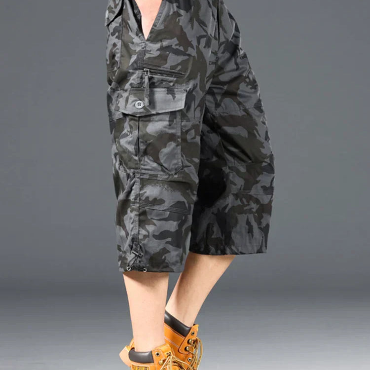 Katoenen Lange Cargo Shorts