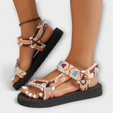 Zomer Flache Dames Sandalen van Henneptouw