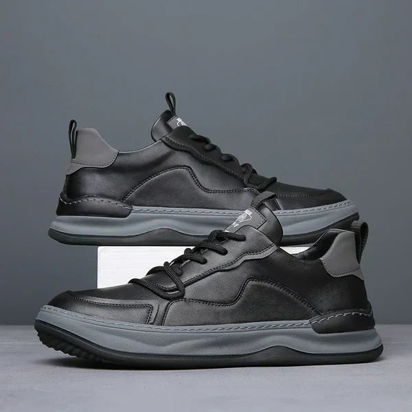 Leren Schoenen met Hoge Zool
